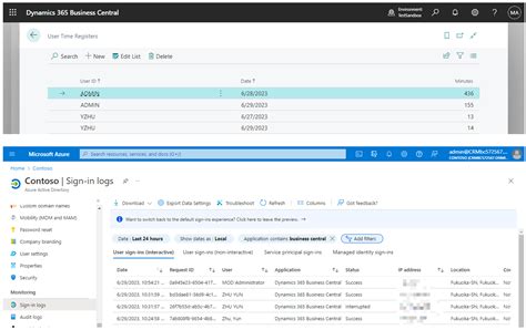 dynamics 365 business central login